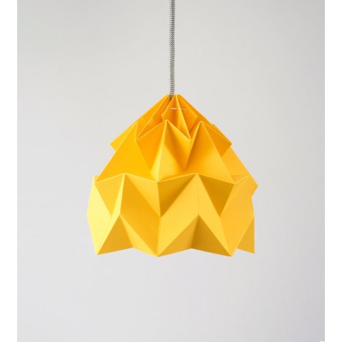Petite suspension Origami Moth Jaune Or